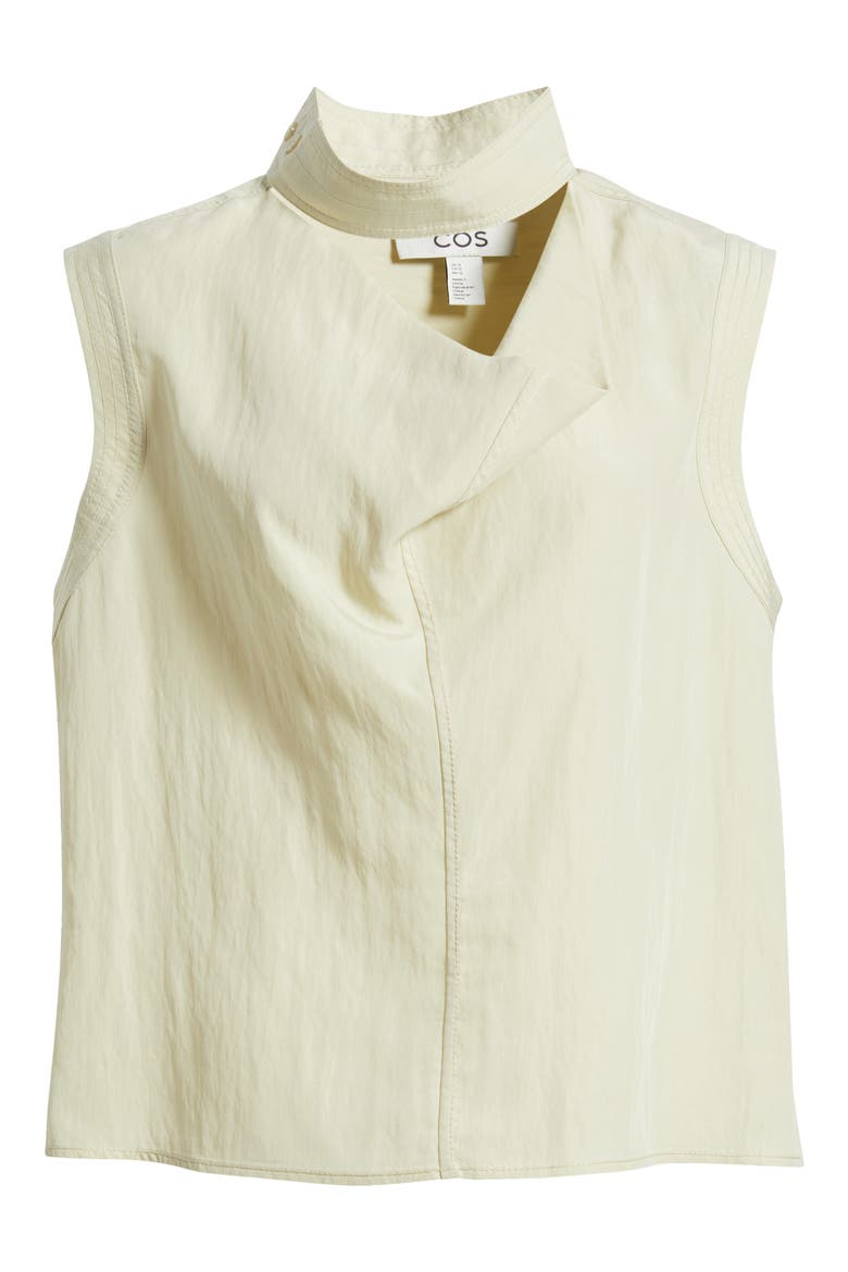 Sleeveless Cowl Neck Top, Alternate, color, GREEN DUSTY LIGHT