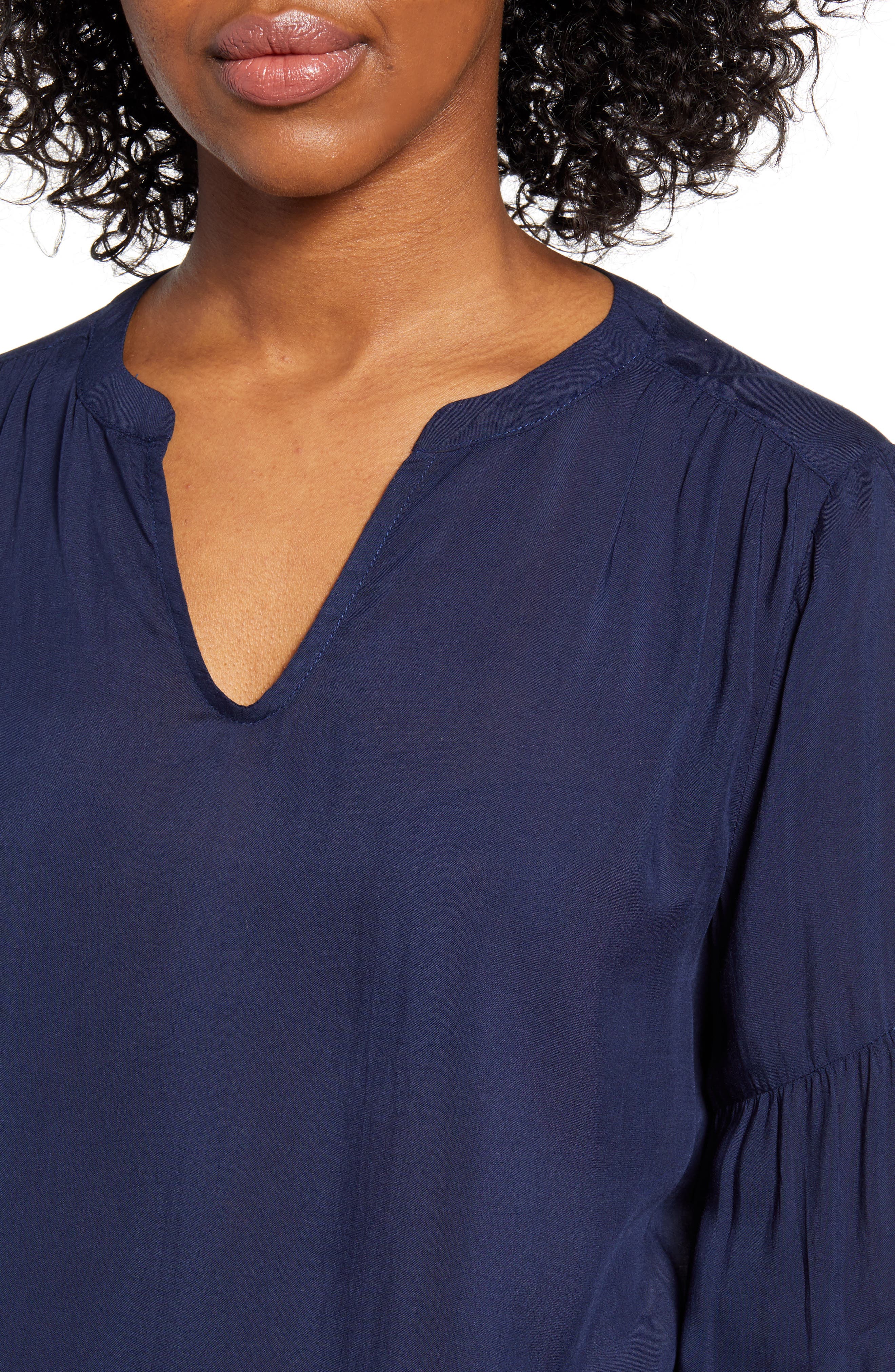 Caslon® Split Neck Top (Women) | Nordstromrack