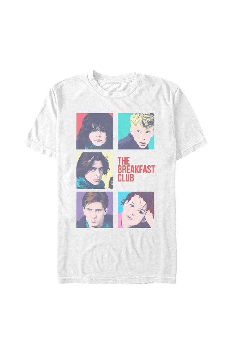 The Breakfast Club Men's The Breakfast Club Pop Art Character Portraits  Graphic T-Shirt, Main, color, White
