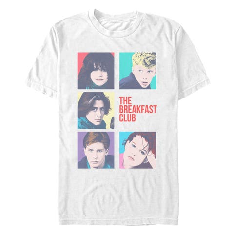 Men's The Breakfast Club Pop Art Character Portraits  Graphic T-Shirt