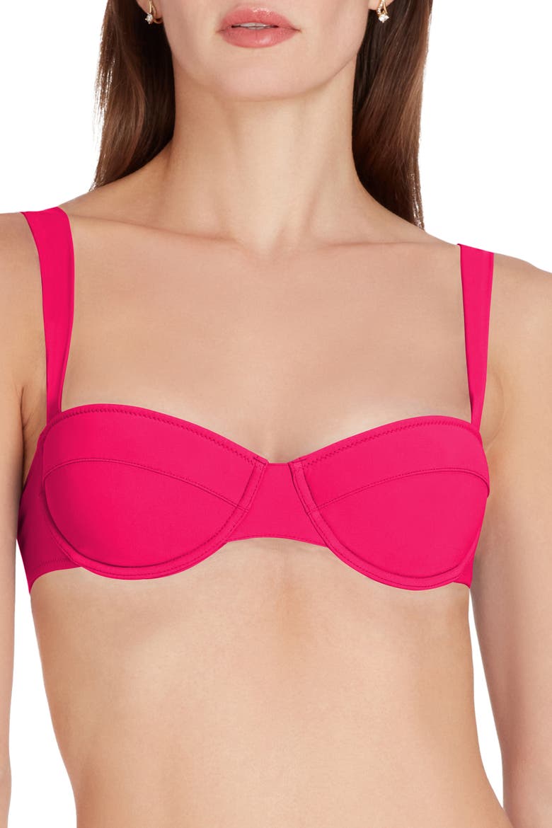 Athens Underwire Bikini Top, Alternate, color, Fuscia