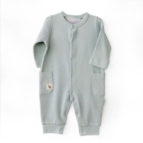 Ribbed Giraffe Pocket Romper (Baby)