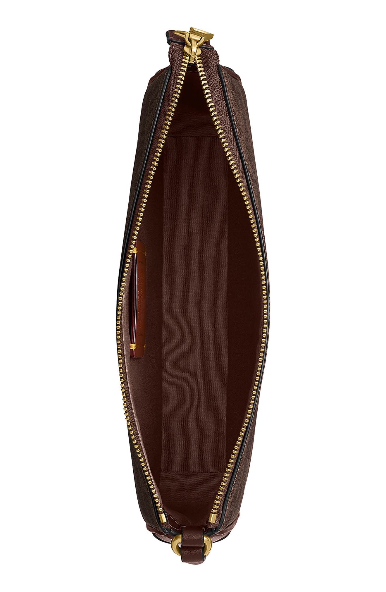 COACH Plaza Signature Coated Canvas Shoulder Bag, Alternate, color, 