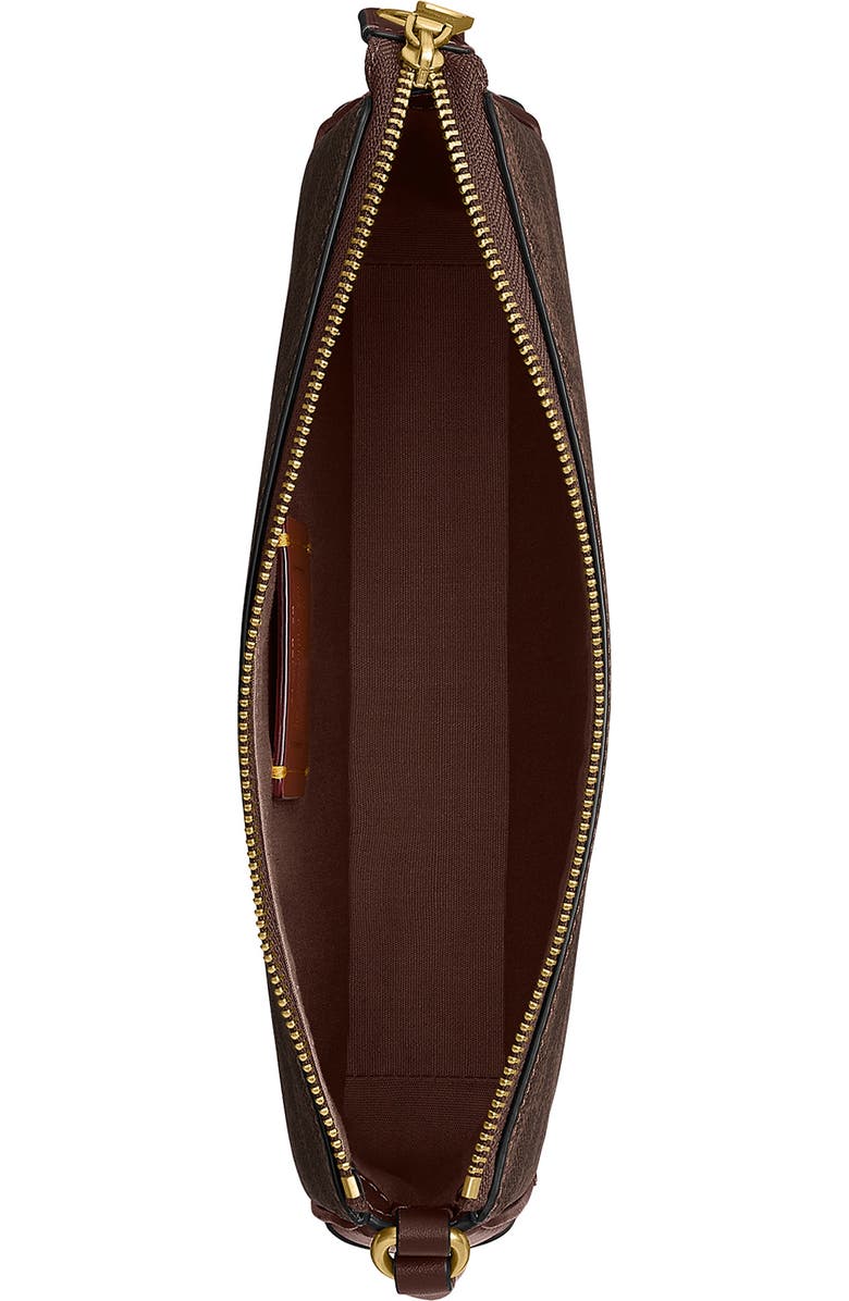 COACH Plaza Signature Coated Canvas Shoulder Bag, Alternate, color,