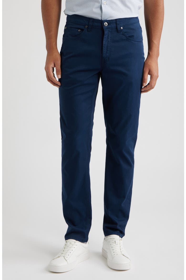 Stretch Cotton Pants, Main, color, NAVY