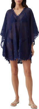 Melissa Odabash Josie Open Knit Cover-Up Caftan