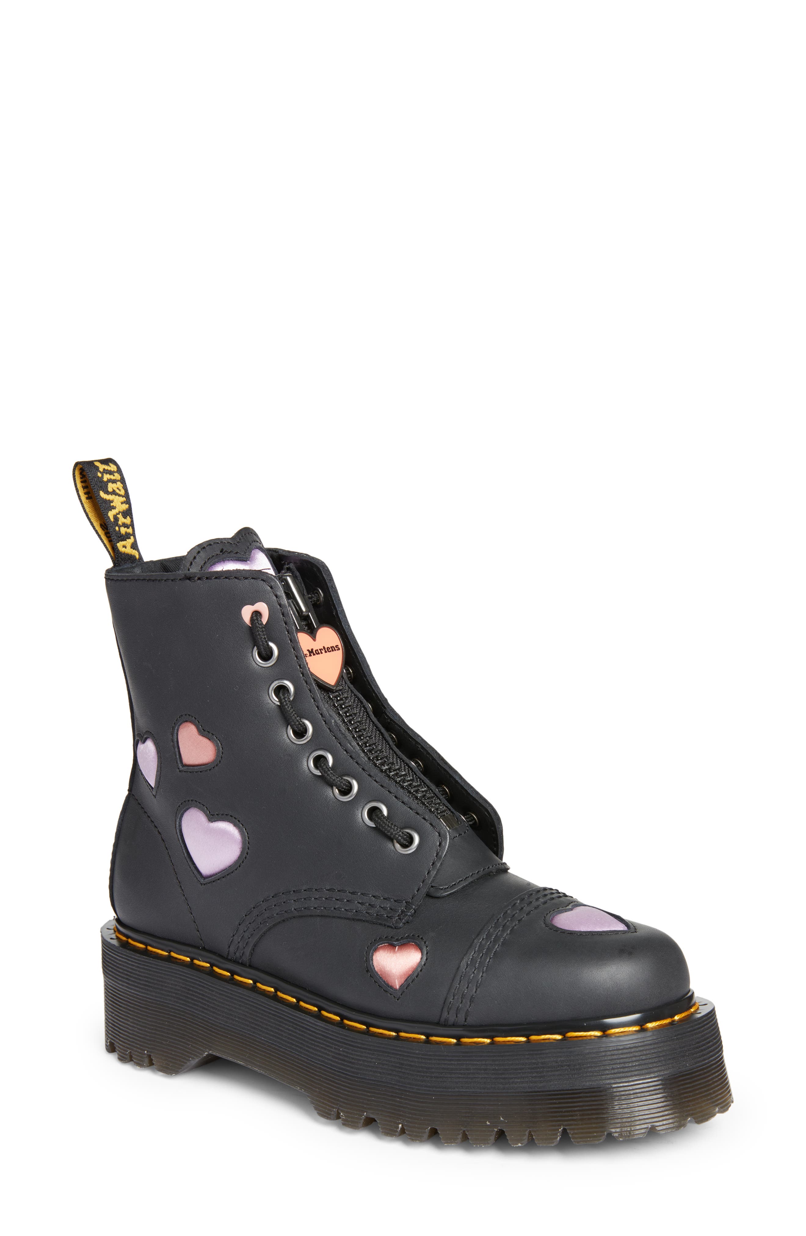 Dr. Martens Sinclair Hearts Platform Boot, Main, color, 