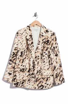 One-Button Notch Lapel Blazer