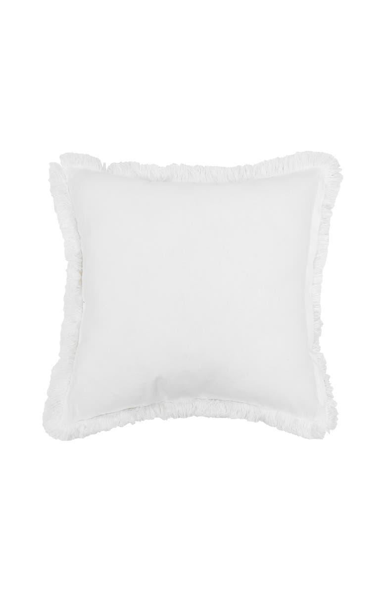 C&F Home Botanical Butterfly & Flowers HD Printed Cotton Blend Accent Throw Pillow 18" x 18", Alternate, color, White