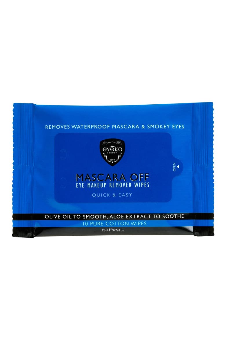 'Mascara Off' Eye Makeup Remover Wipes, Main, color, NO COLOR