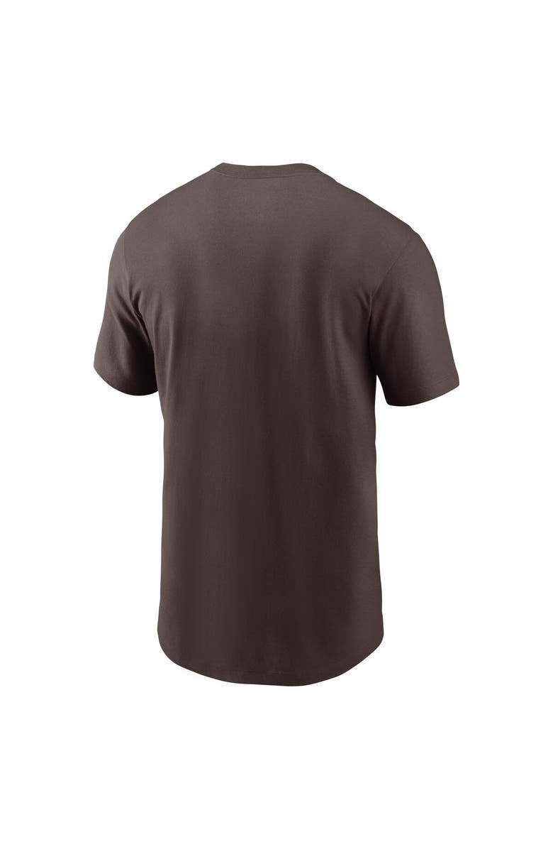 Nike Men's Nike Brown San Diego Padres Fuse Wordmark T-Shirt, Alternate, color, Brown
