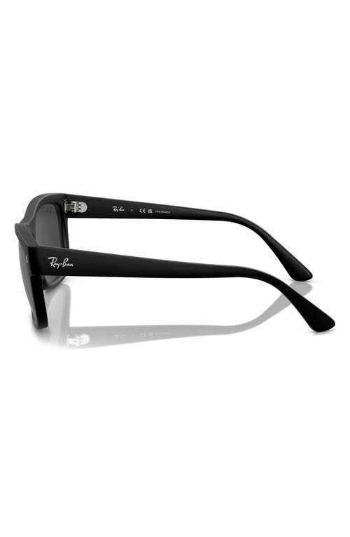 Ray Ban Ray-ban 56mm Polarized Square Sunglasses In Black