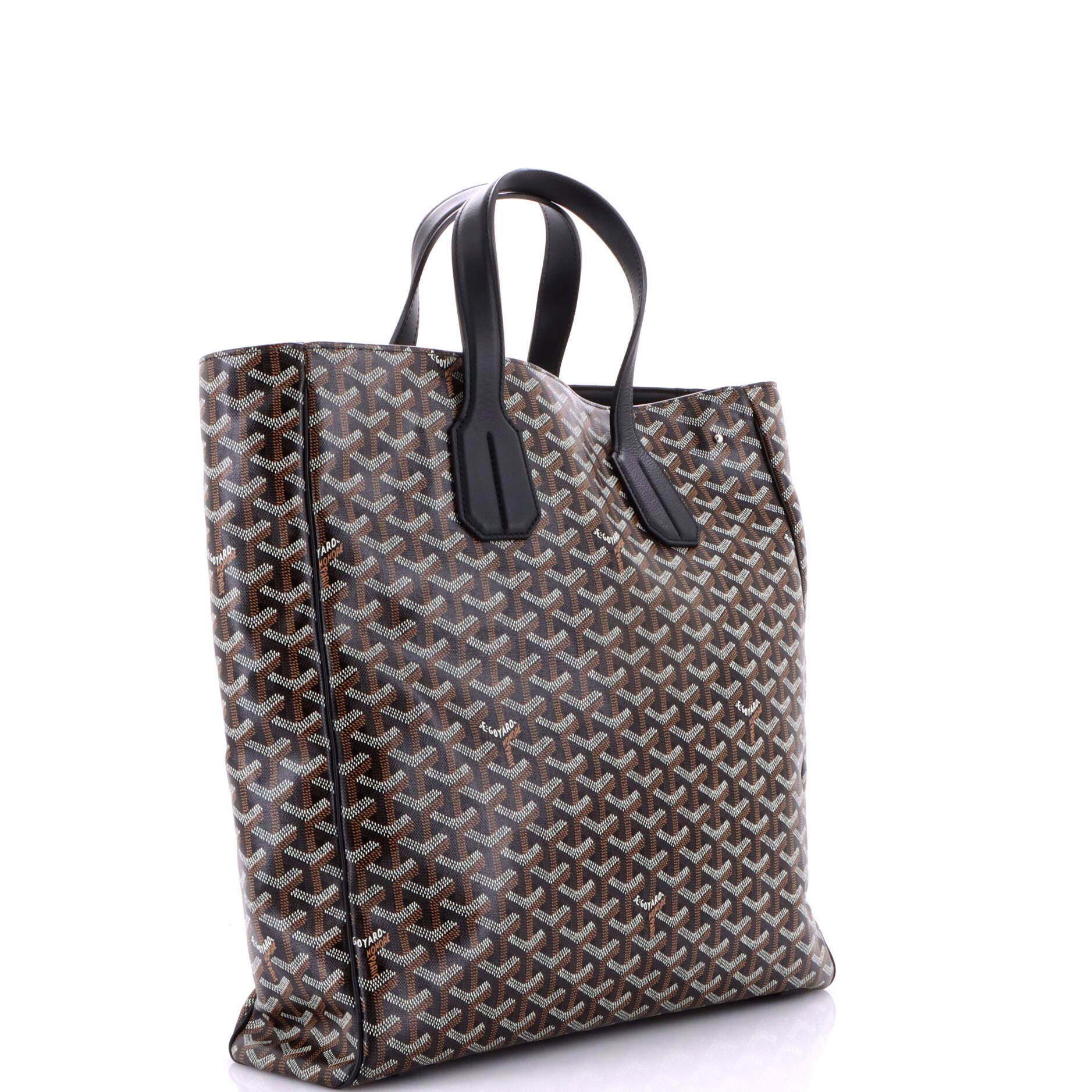 Pre-Owned Goyard Voltaire III Tote Coated Canvas, Alternate, color, Black