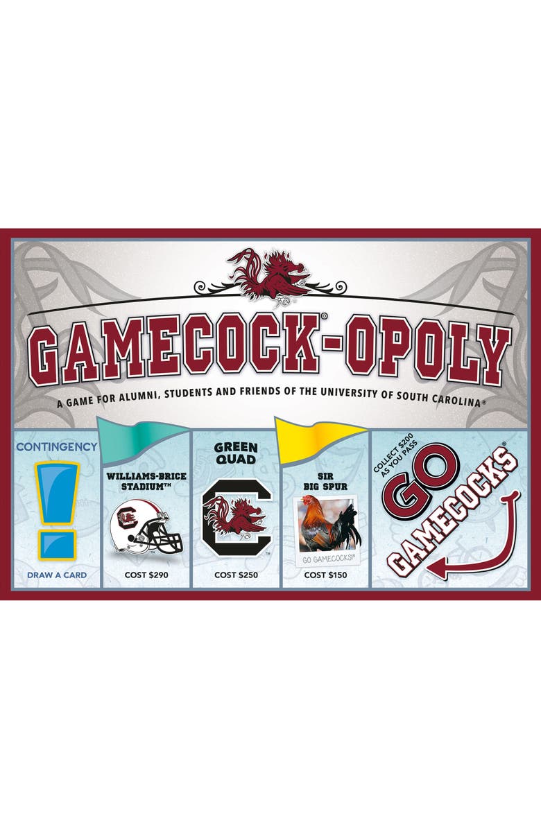Late for the Sky South Carolina Gamecockopoly Monopoly Board Game, Main, color, 
