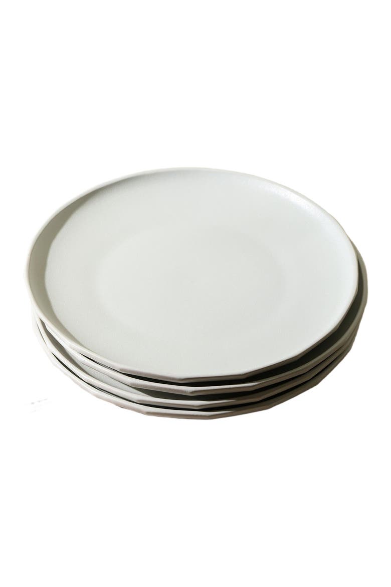 Rio Stoneware 4-Piece Dinner Plate Set, Alternate, color, Beige