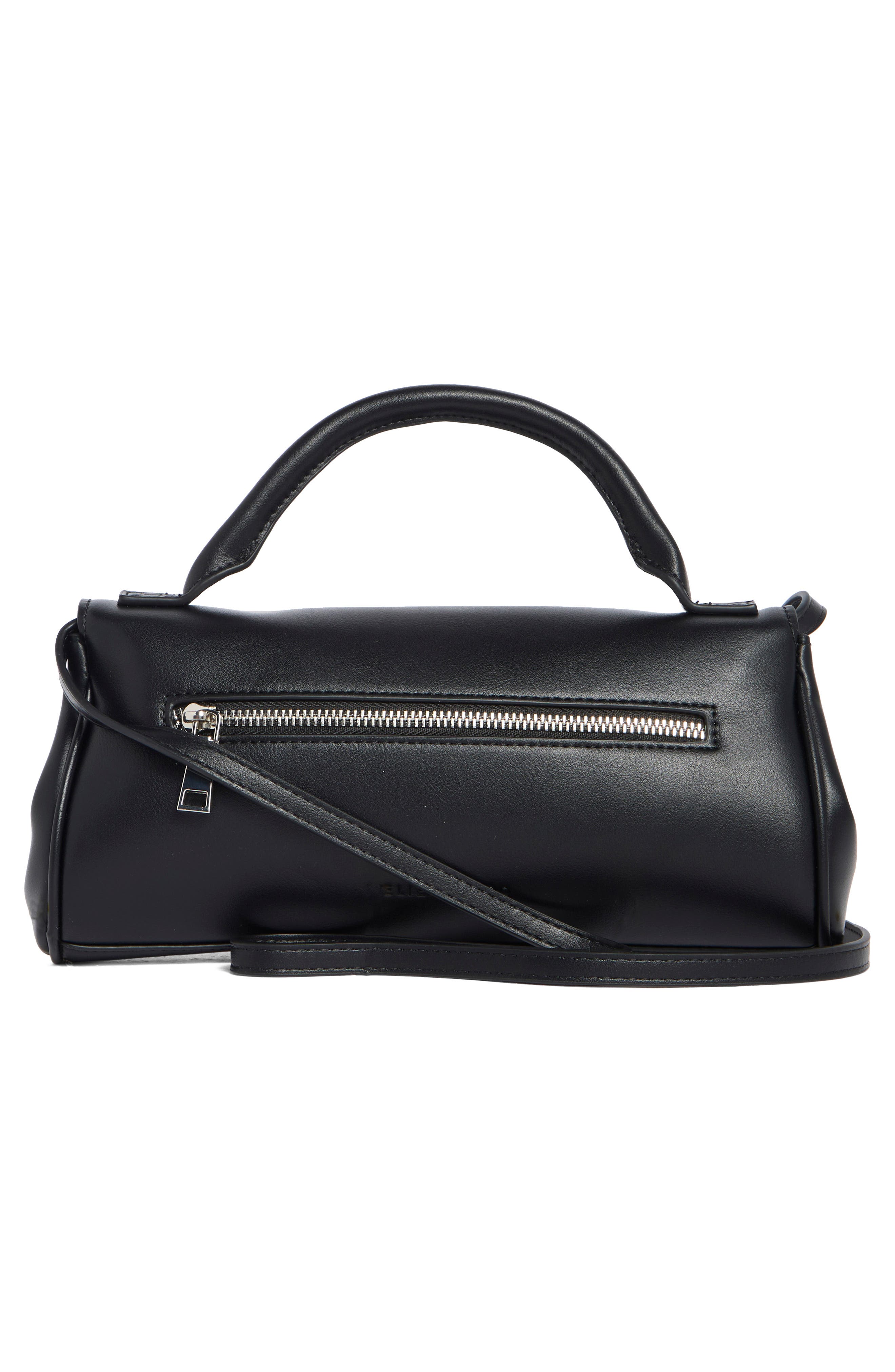 Melie Bianco Stevie Top Handle Handbag, Alternate, color, Black