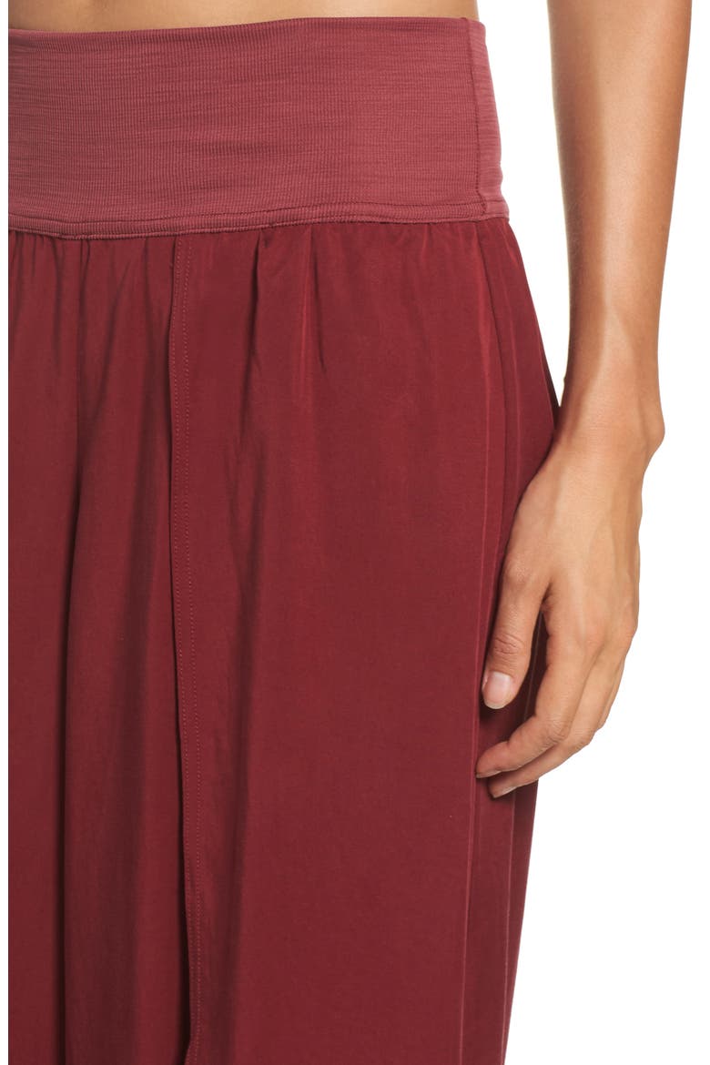 Free People Movement Lyrical Flow Pant, Alternate, color, WINE