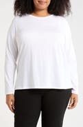 Eileen Fisher Long Sleeve Organic Cotton T-Shirt