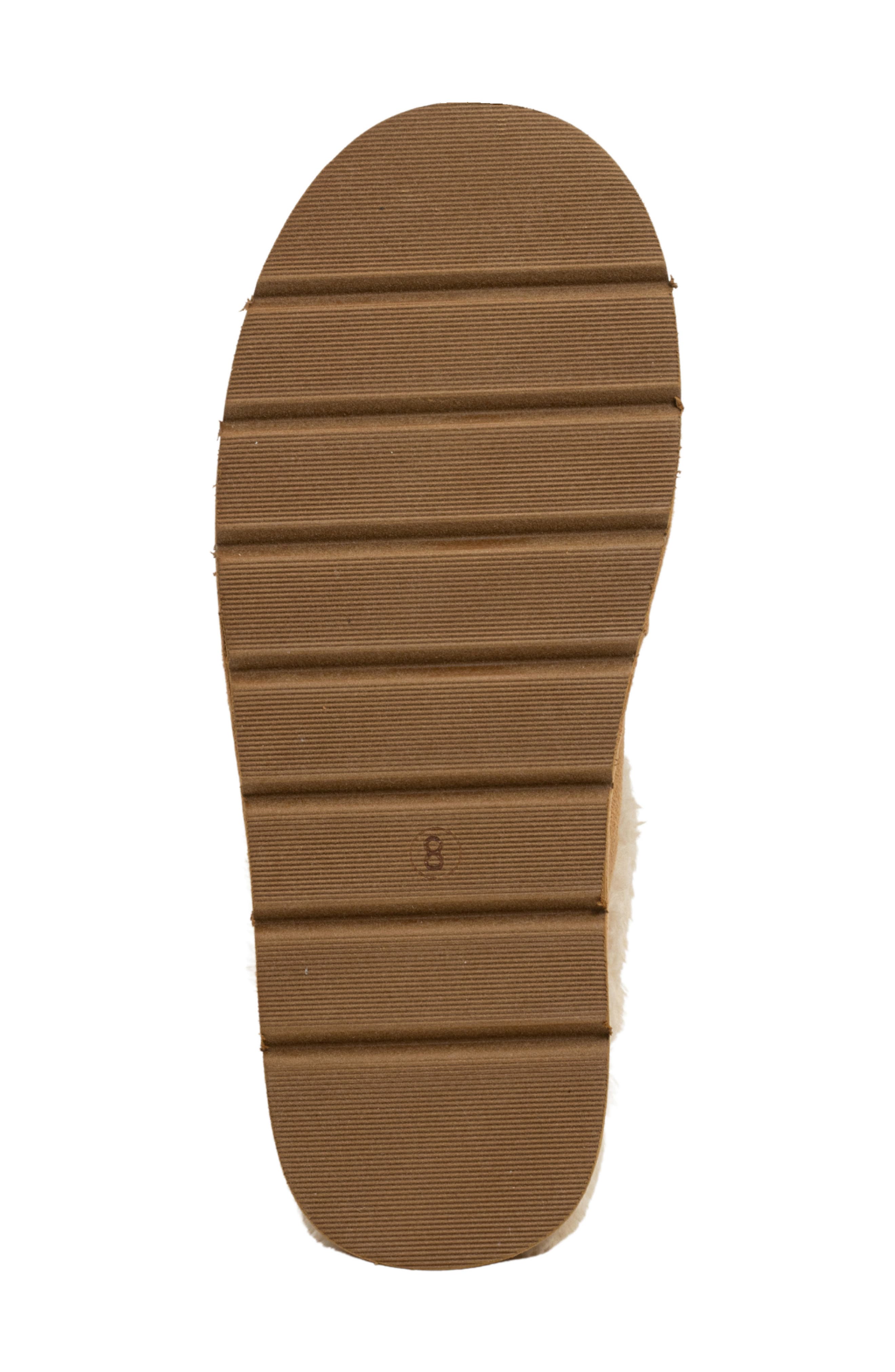 SHUSHOP Tulsa Faux Fur Platform Slipper, Alternate, color, Camel Suede