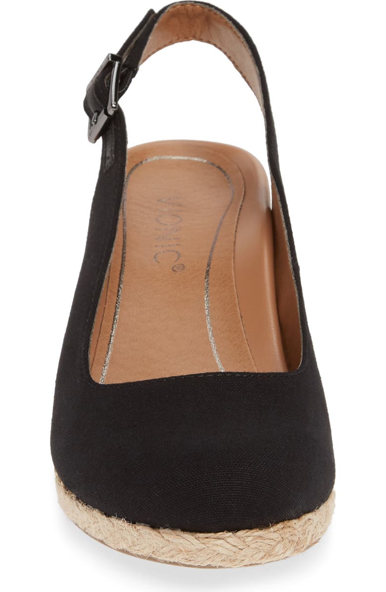 Vionic Coralina Orthaheel<sup>®</sup> Espadrille Wedge Slingback Sandal, Alternate, color,