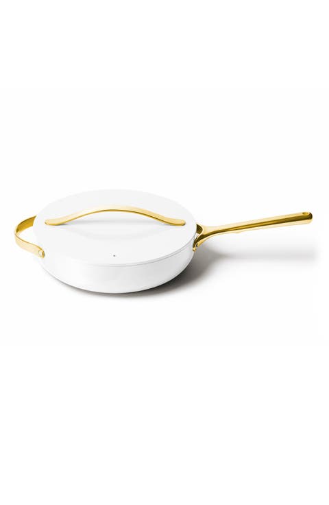 Nontoxic Ceramic Nonstick Sauté Pan with Lid