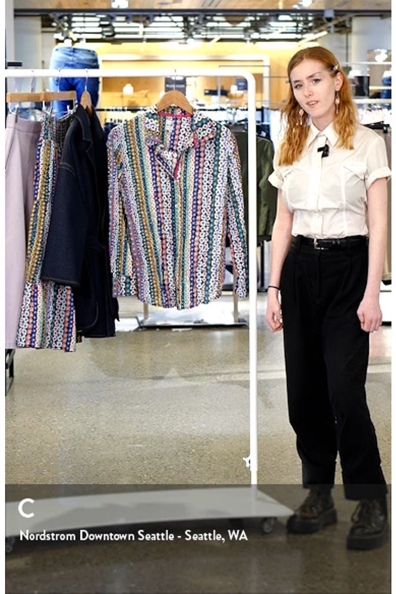 Flower Field Crinkle Button-Up Shirt video
