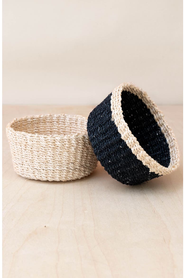 Mini Trinket Basket, Alternate, color, Black