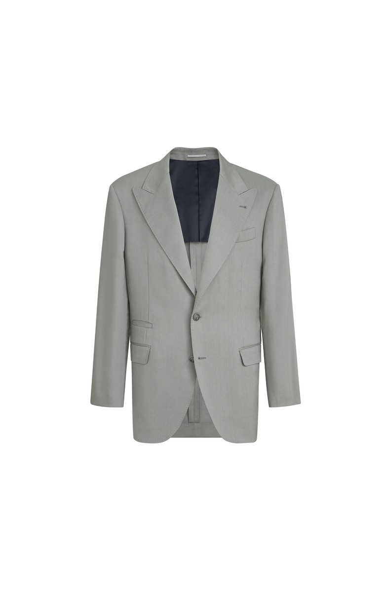 Brunello Cucinelli Gabardine blazer, Main, color, Khaki