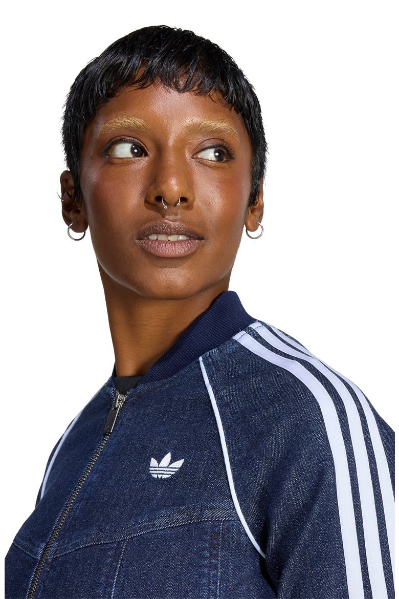 Superstar Corset Track Jacket, Alternate, color, INDIGOWASH