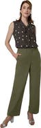 Jessica London Stretch Poplin Wide Leg Trouser