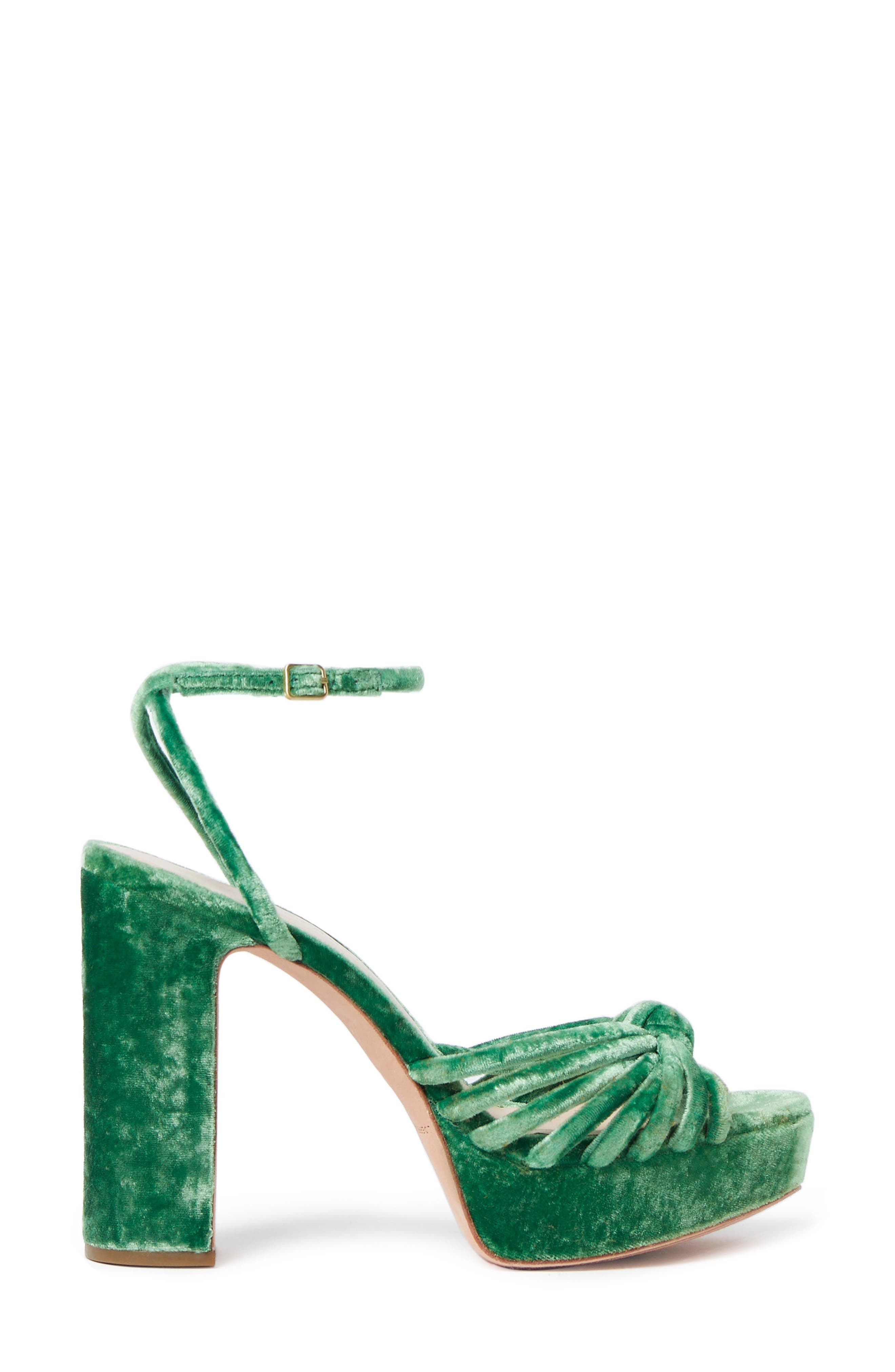 Loeffler Randall Rivka Knotted Platform Sandal, Alternate, color, Cyprus