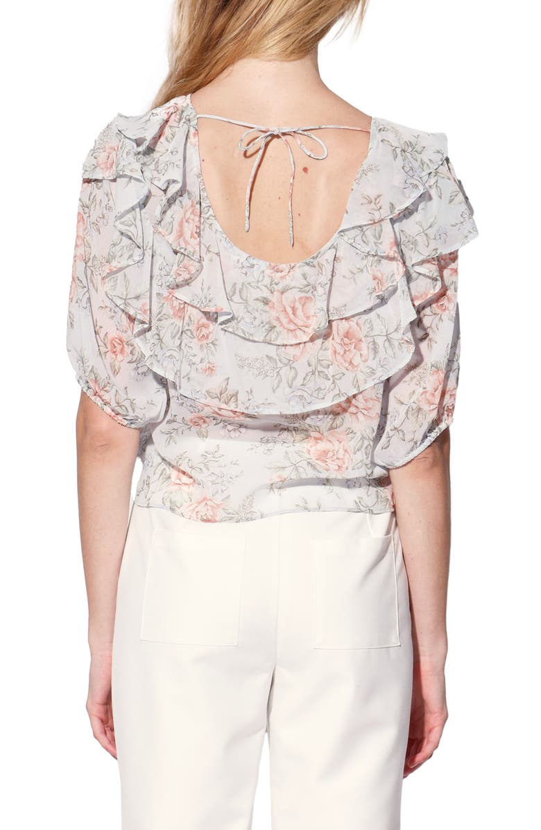 Walter Baker Debra Ruffle Top, Alternate, color, Sky Rose