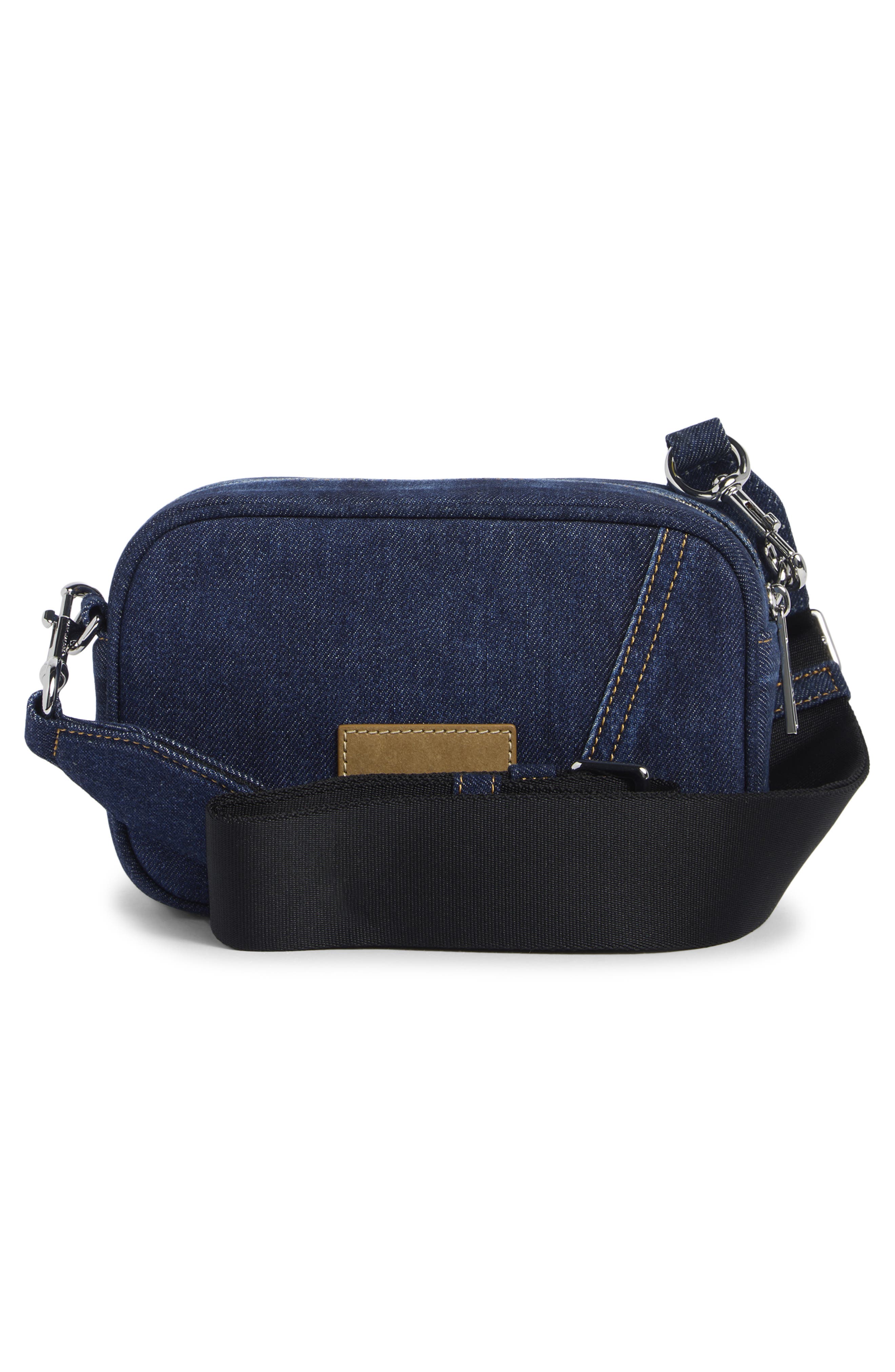 Marc Jacobs Pieced Denim Bold Flash Camera Bag, Alternate, color, Denim
