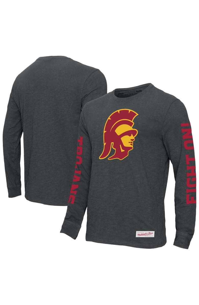Mitchell & Ness Men's Mitchell & Ness Charcoal USC Trojans Team Pride Long Sleeve T-Shirt, Main, color, Charcoal