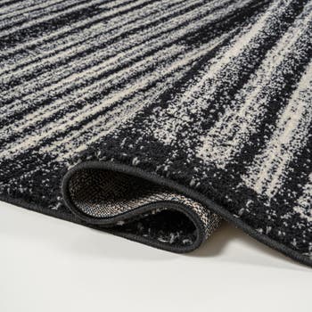 Khalil Modern Berber Stripe Area Rug