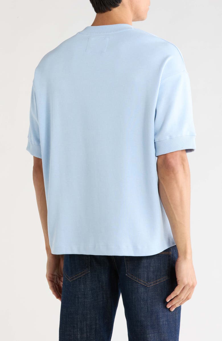DENIM AND FLOWER Heavyweight Knit T-Shirt, Alternate, color, Powder Blue