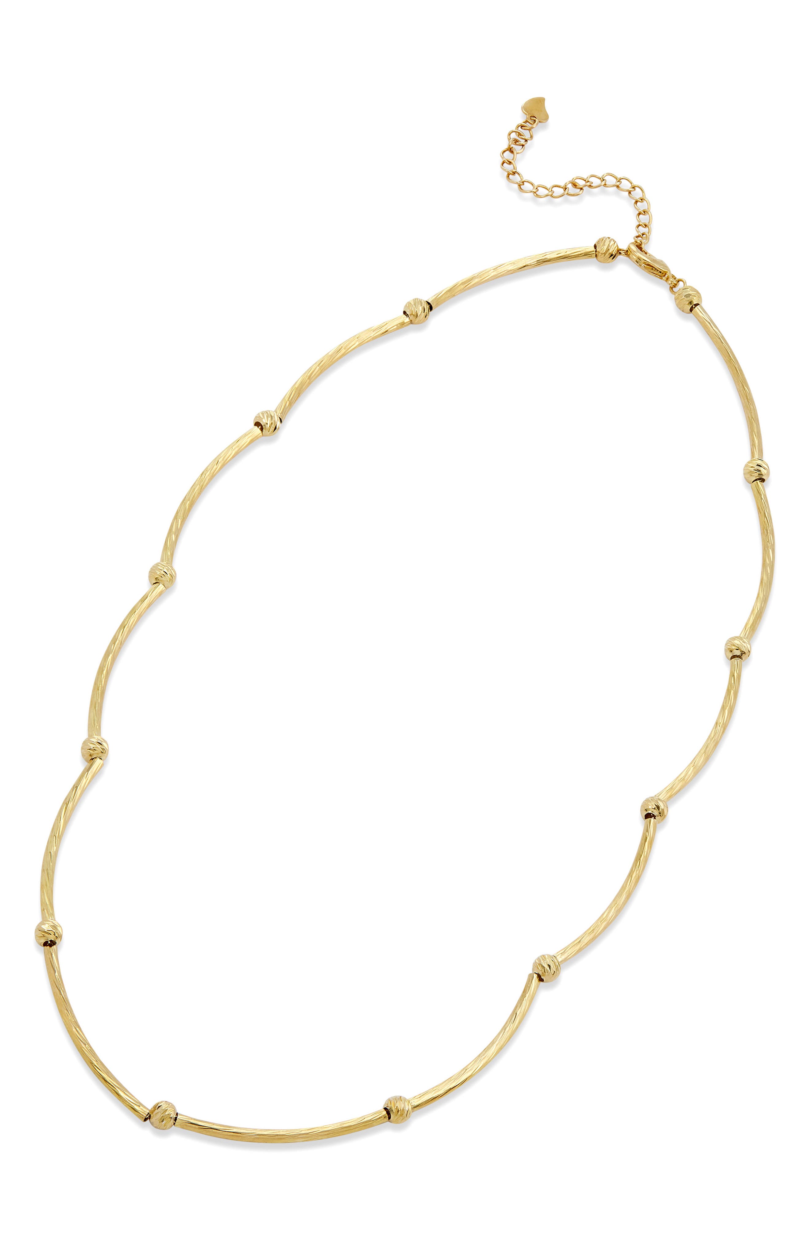 SAVVY CIE JEWELS Italian Style Beaded Necklace