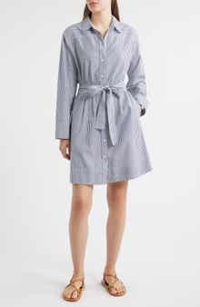 Alex Mill Naomi Stripe Long Sleeve Cotton Shirtdress