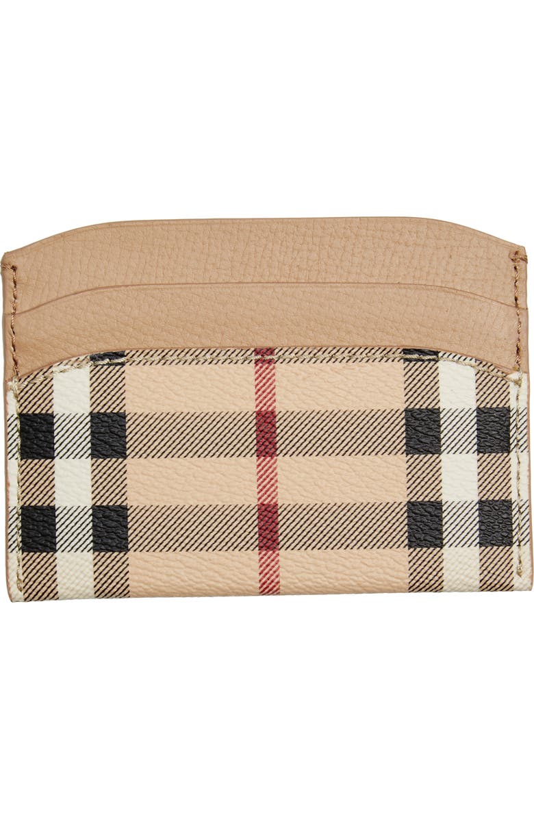 Burberry Izzy Haymarket Card Case, Alternate, color,