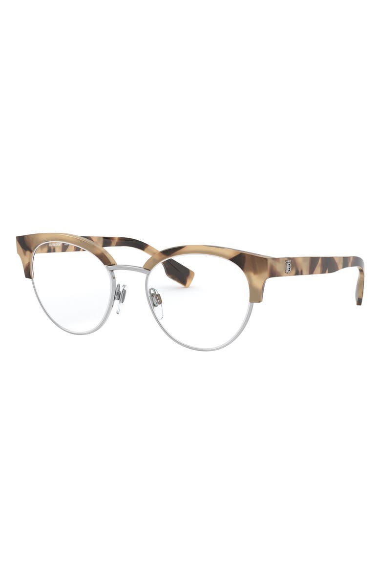 Burberry Phantos 51mm Optical Glasses, Alternate, color, 