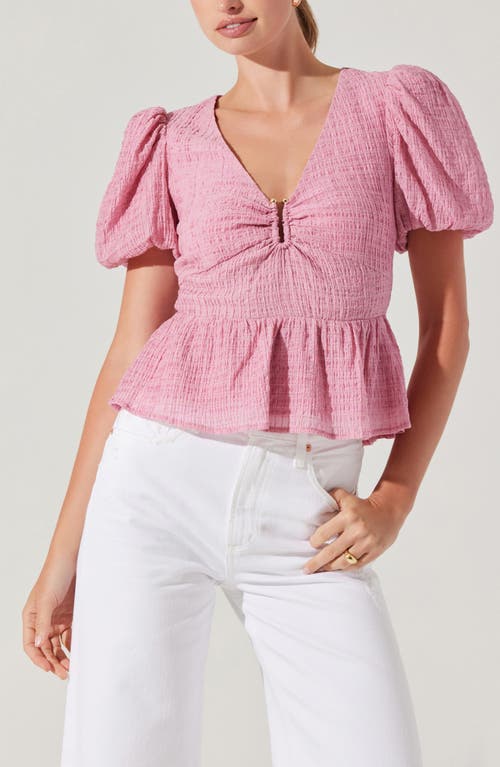 Astr The Label Mylah Puckered Top In Pink
