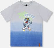 Deux par Deux Organic Cotton Jersey T-Shirt with Gradient