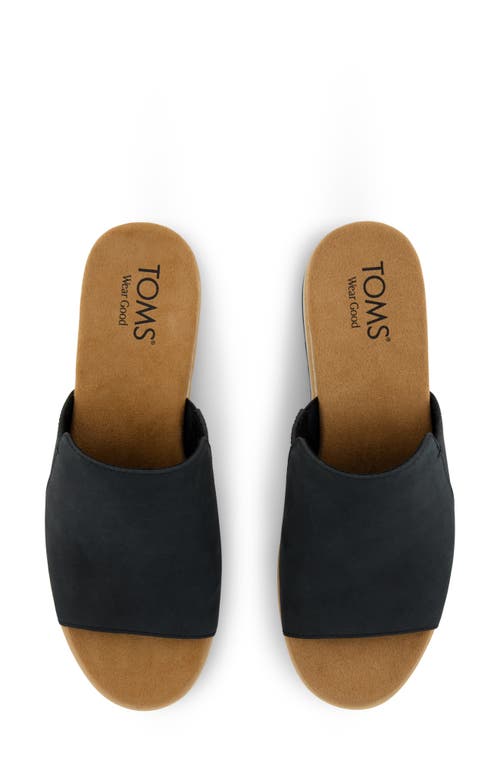 Shop Toms Diana Mule Sandal In Black/black Bottom