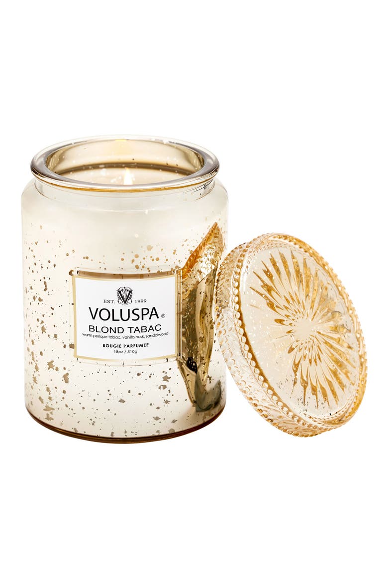 Blond Tabac Large Jar Candle, Main, color, BLOND TABAC