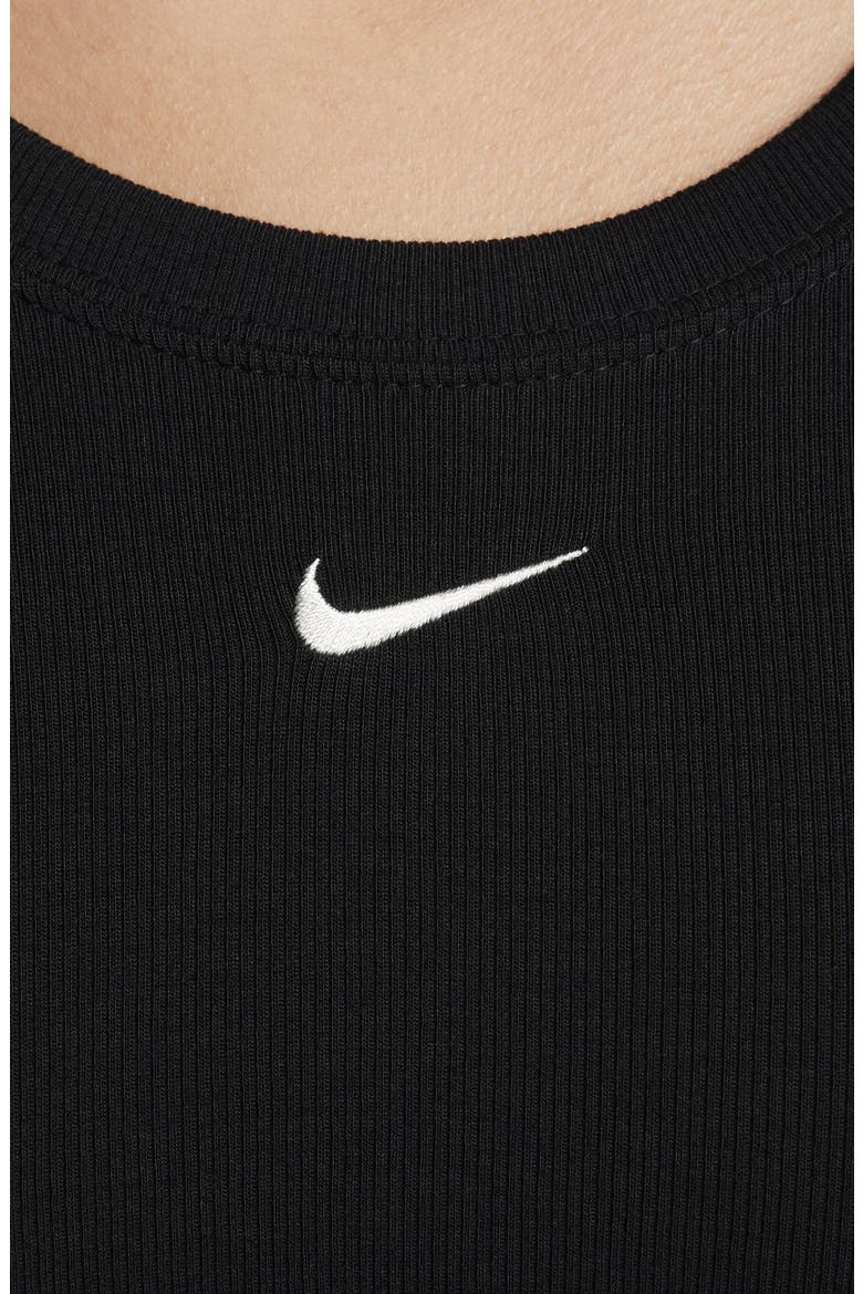 Sportswear Chill Knit Top, Alternate, color, BLACK/ SAIL