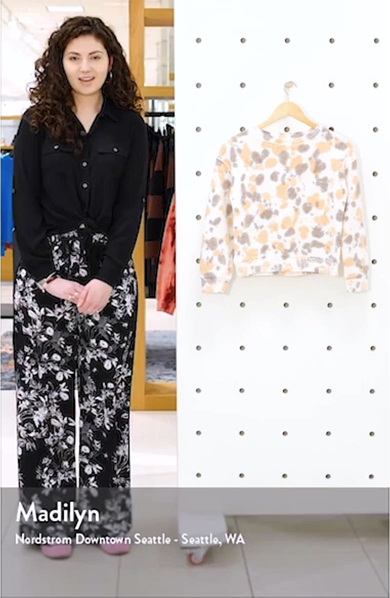 Kids' Pattern Fleece Sweatshirt, sales video thumbnail