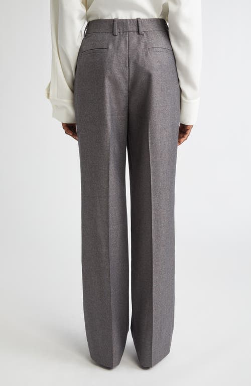 Lafayette 148 Pixelated Wool Twill Gates Pant In Gray
