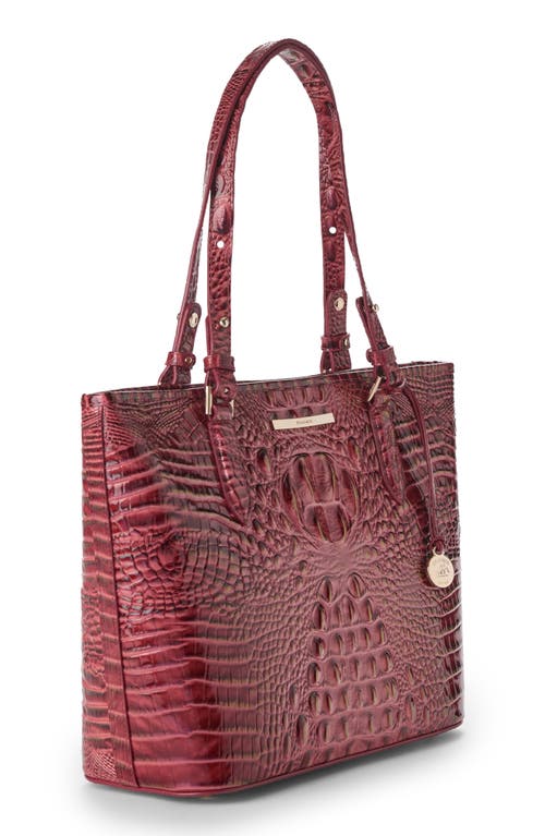 Brahmin Medium Asher Croc Embossed Leather Tote