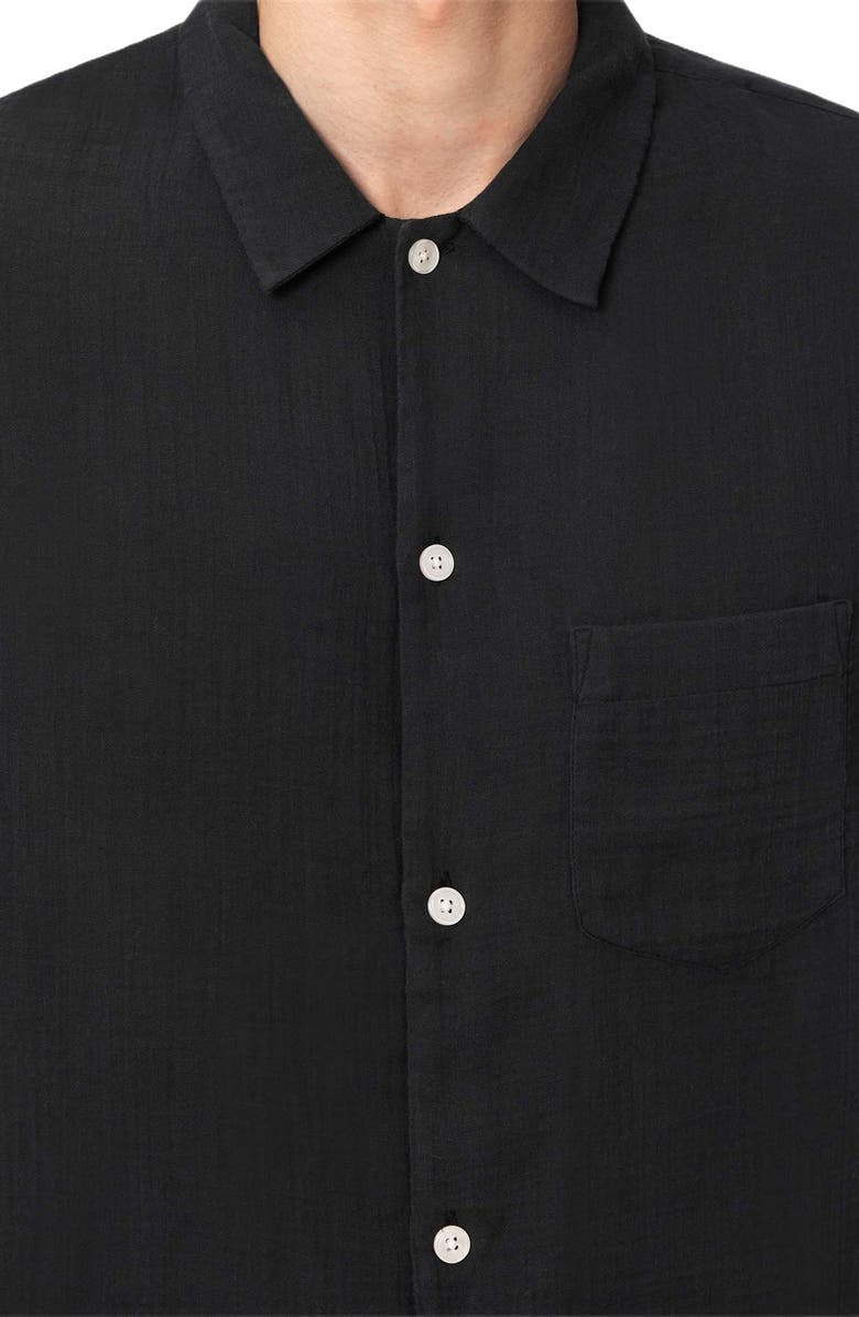 AllSaints Bale Cotton & Lyocell Button-Up Shirt, Alternate, color,