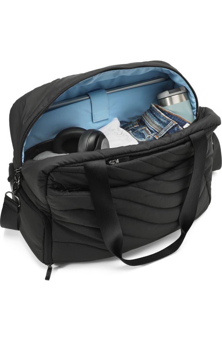 baggallini Set Wave Weekender, Alternate, color, Black Wave Puff
